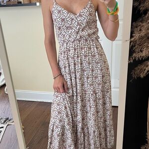 Floral Spaghetti Strap Maxi Dress